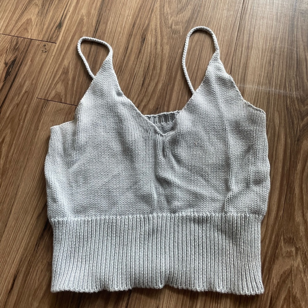 Blue sweater tanktop